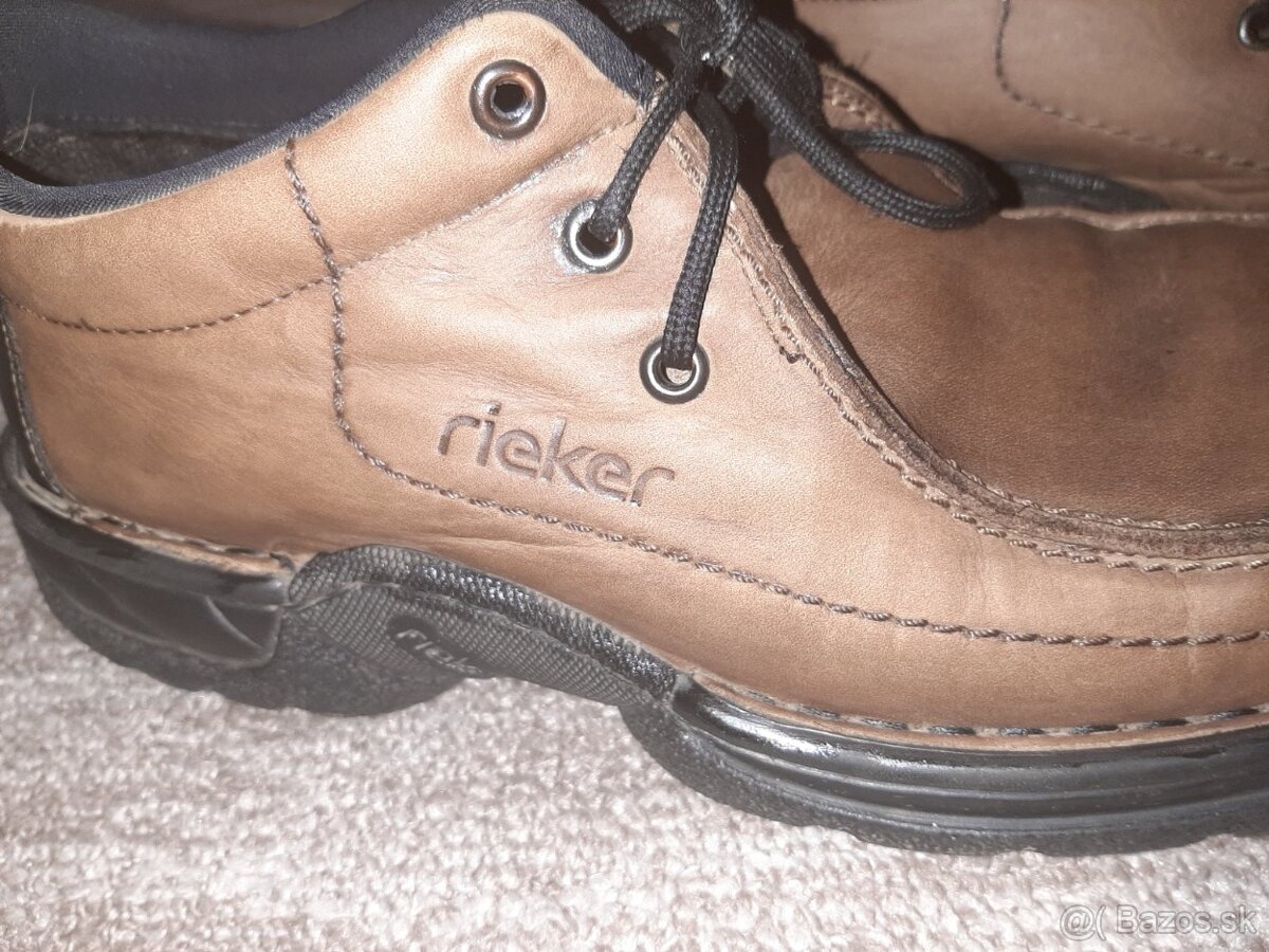 pánska kožená obuv.Rieker vel.43 - 6