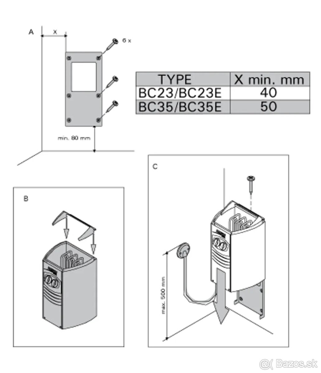 Saunová pec HARVIA Vega compact BC35 - 6