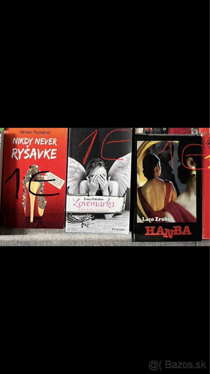 Predám lacno rôzne knihy 1 kniha 1 € - 6