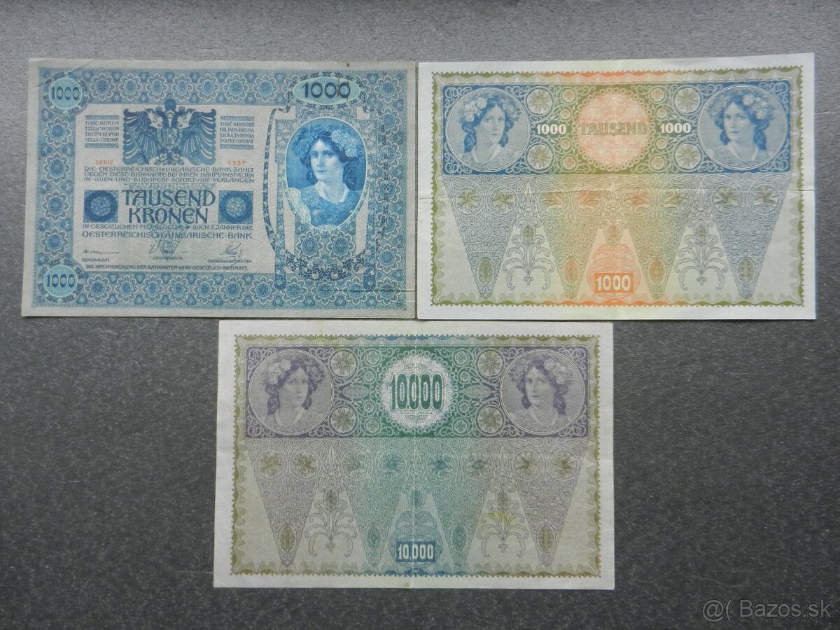 Bankovky staré RU a staré Rakúsko - 6
