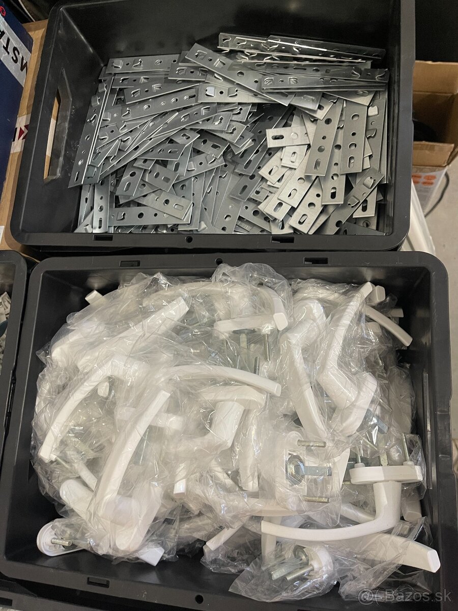 Plastové balkonové dvere 2-krídlové,biele,nové - 6