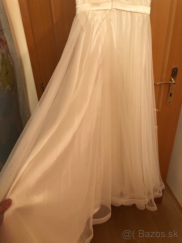 BIELE SPOLOČENSKE ŠATY - 6