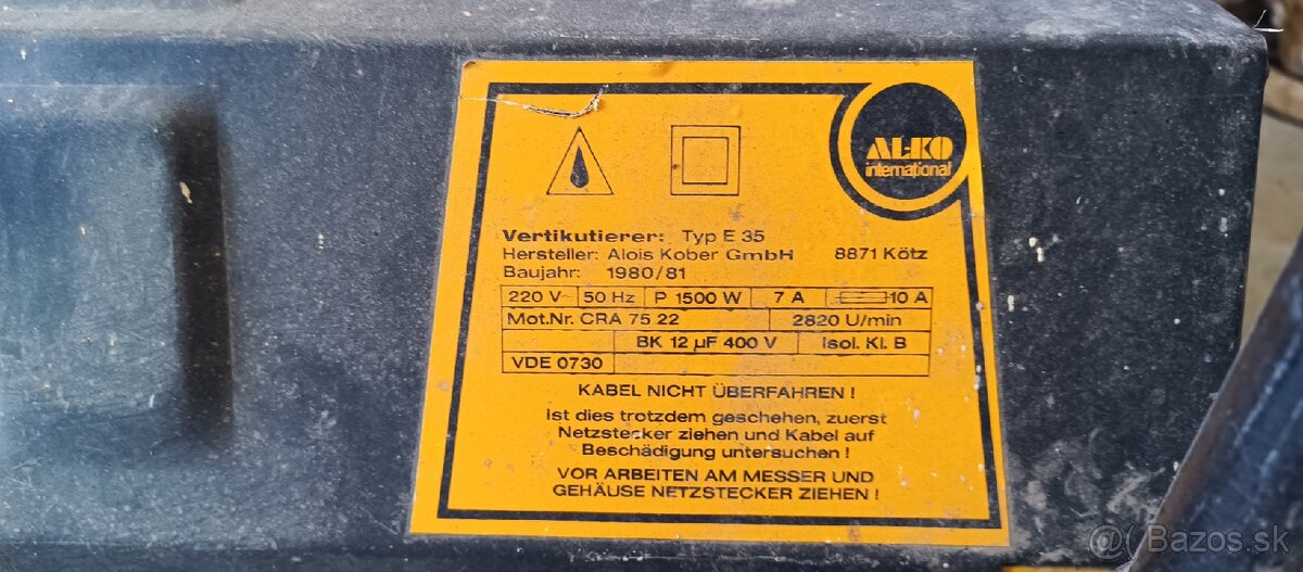 Predám kosačku a vertikutator - 6