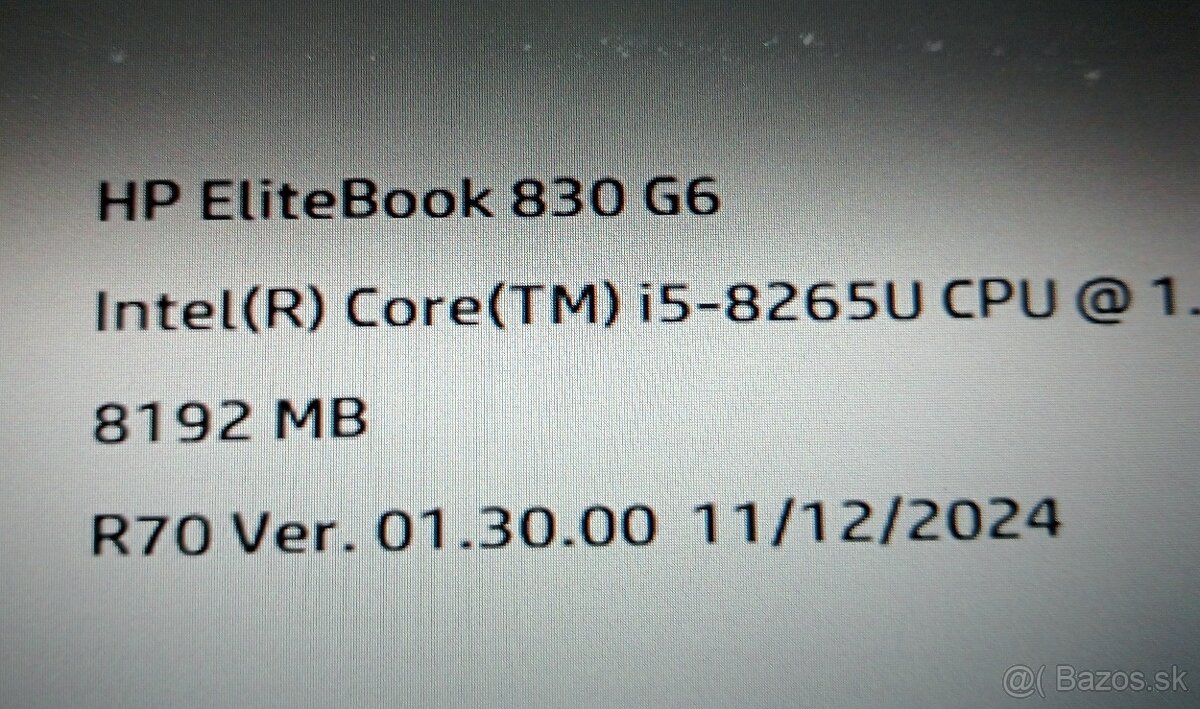 rozpredám na diely notebook Hp elitebook 830 G6 - 6
