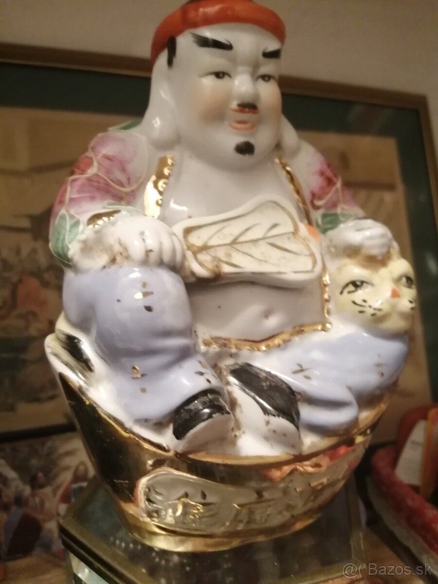 Budha s tigrom Porcelán - 6