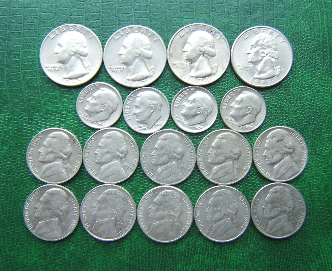 mince USA - 10 a 5 cents - sady a kusovky - 6