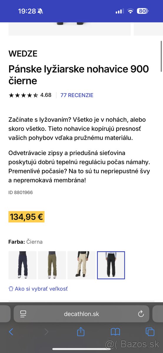 WEDZE pánske lyžiarske nohavice - 6