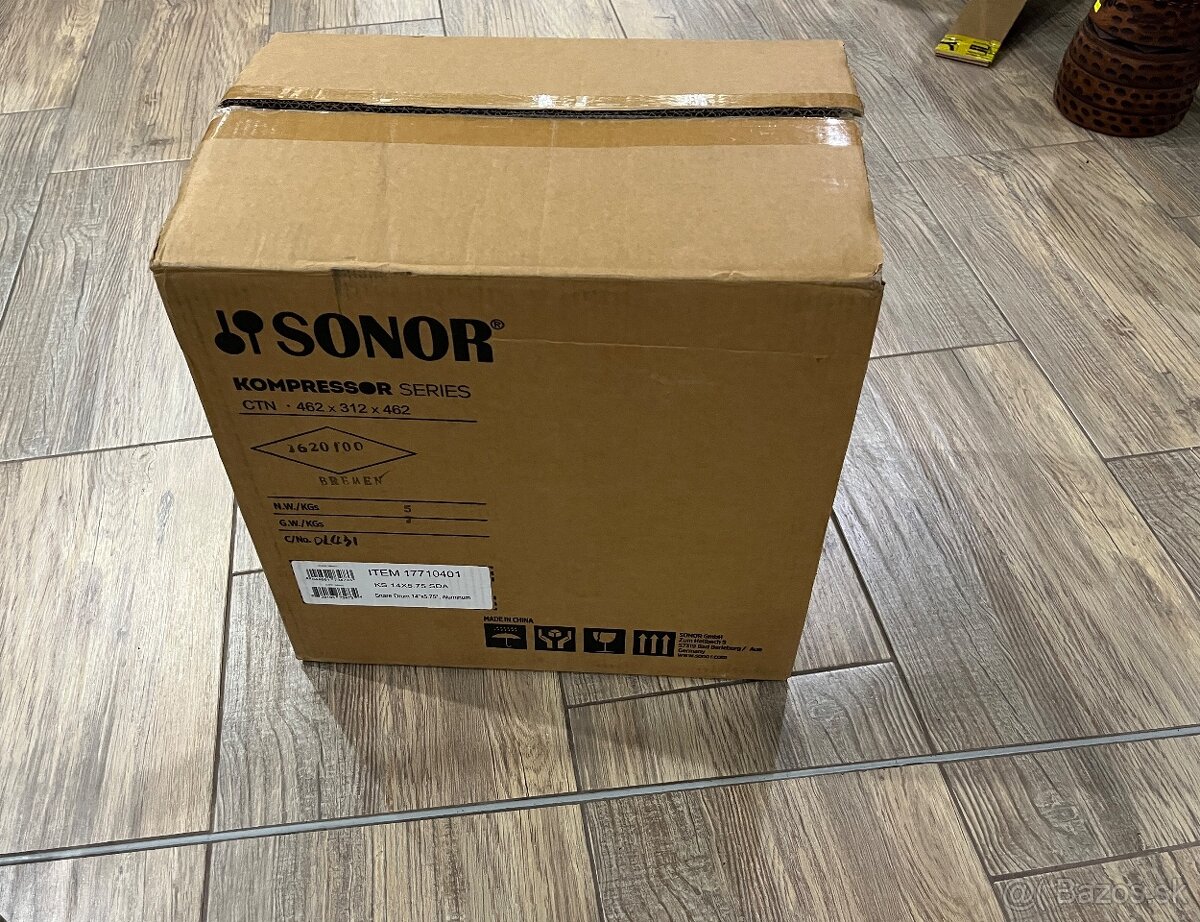 SONOR KOMPRESSOR ALUMINIUM SNARE 14x5,75 - 6