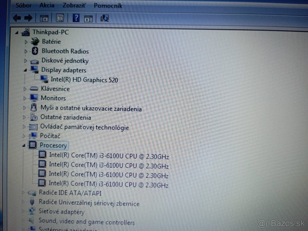 Lenovo Thinkpad X260 + Intel core i3 + 4gb ram + Windows 7 - 6