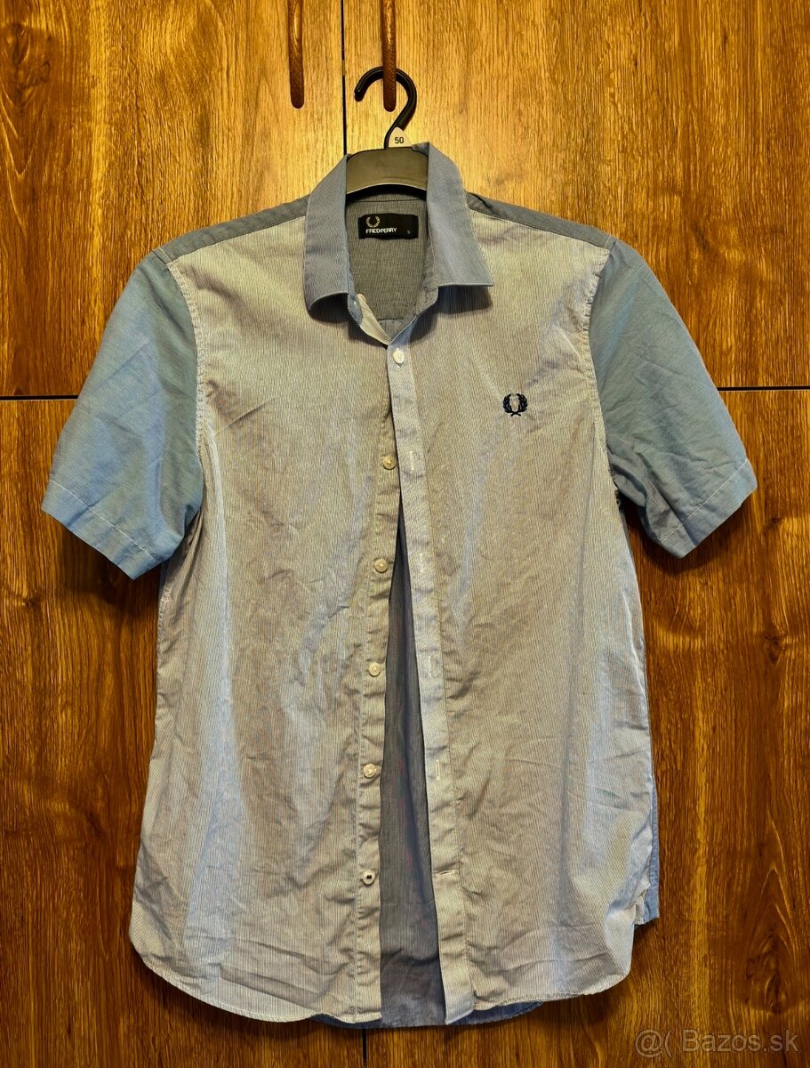 Pánska košeľa 2x Fred Perry a Hugo Boss, veľkosť S - 6