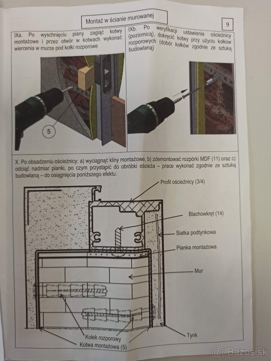 Skrytá zárubňa 60 ľavá hliníková - 6