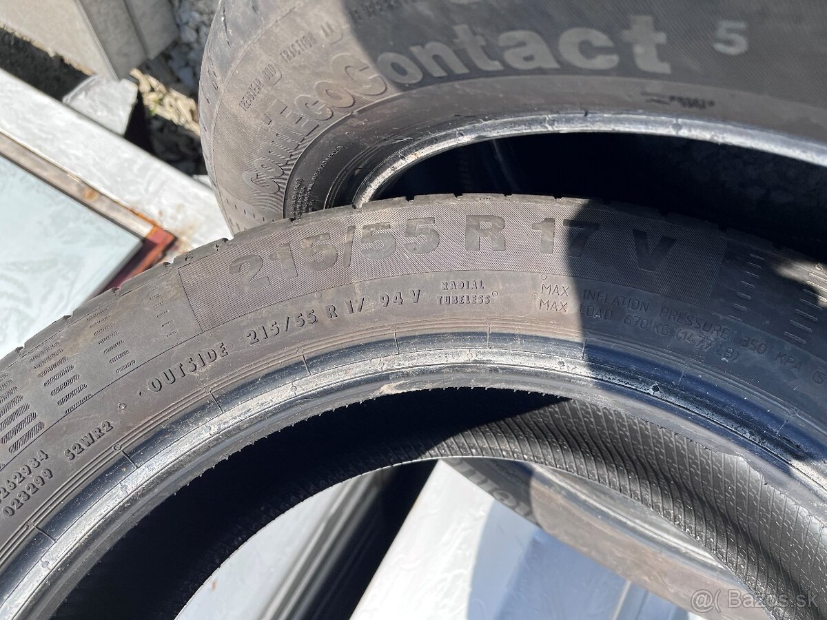 Letne Pneu Continental ContiEcoContact 5 215/55 R17 - 6