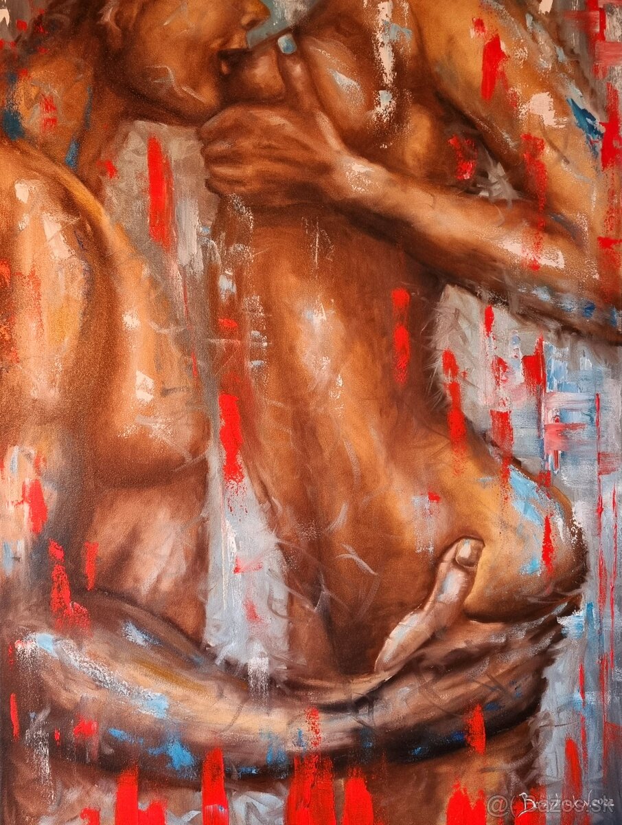 Olejomaľba - Vášeň / Obraz (60x80 cm) - 6