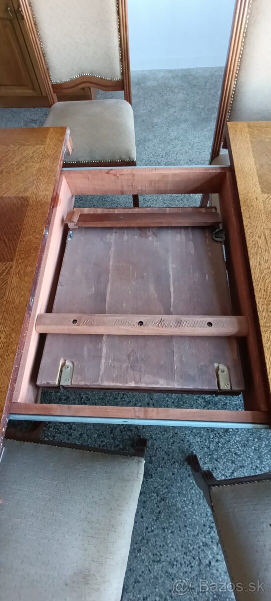 Rustikální jídelní set, stůl, židle, křesla, masív - 6