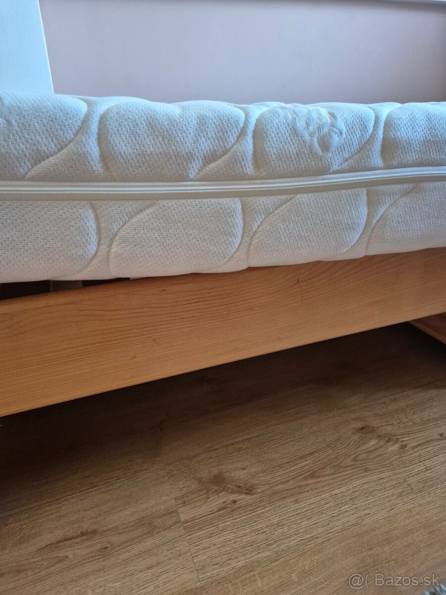 Posteľ buk masív a matrac - 6