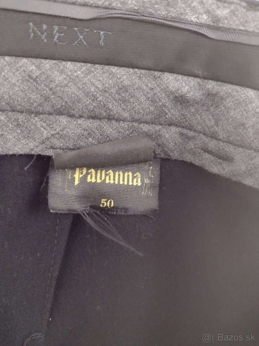 Pánsky čierny oblek - veľ.50 - 6