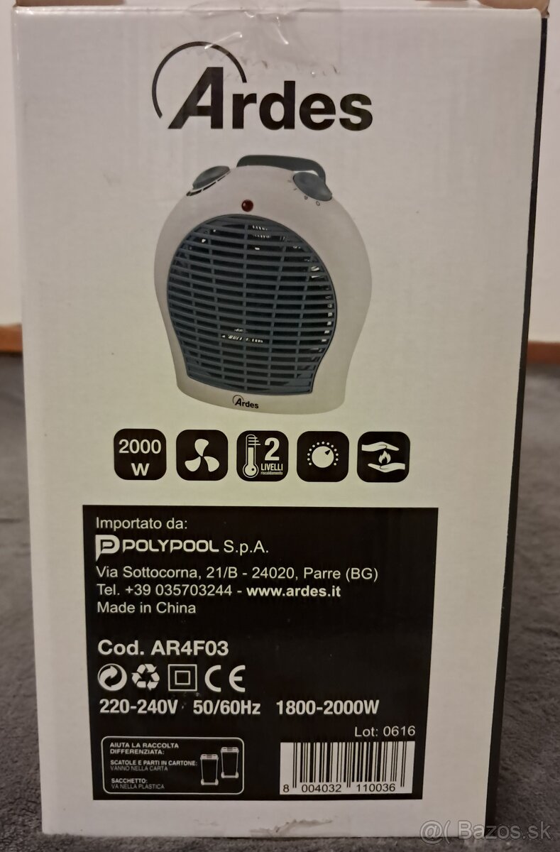 Teplovzdušný ventilátor - 6