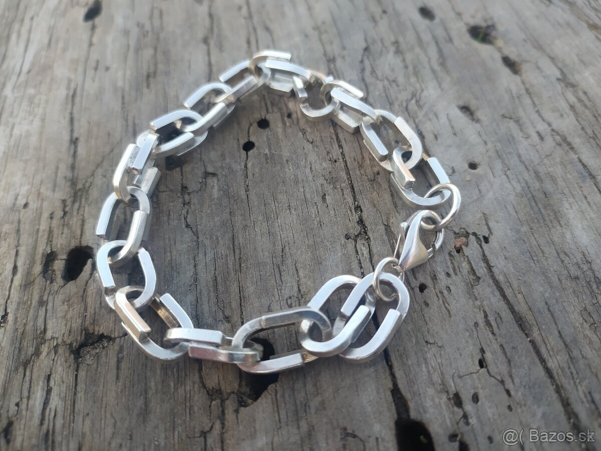 Strieborná retiazka a náramok - ručná práce - PC 600€ - 6