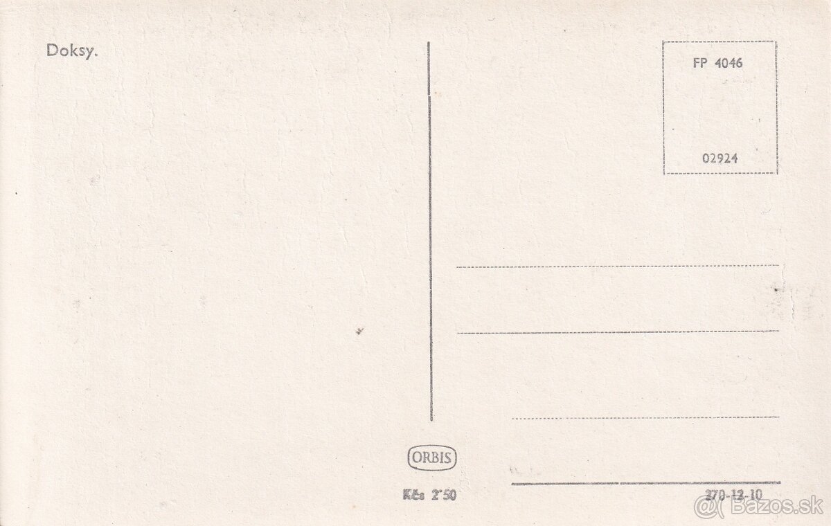 Staré pohľadnice české: Doksy, Hamr na Jezere - 6