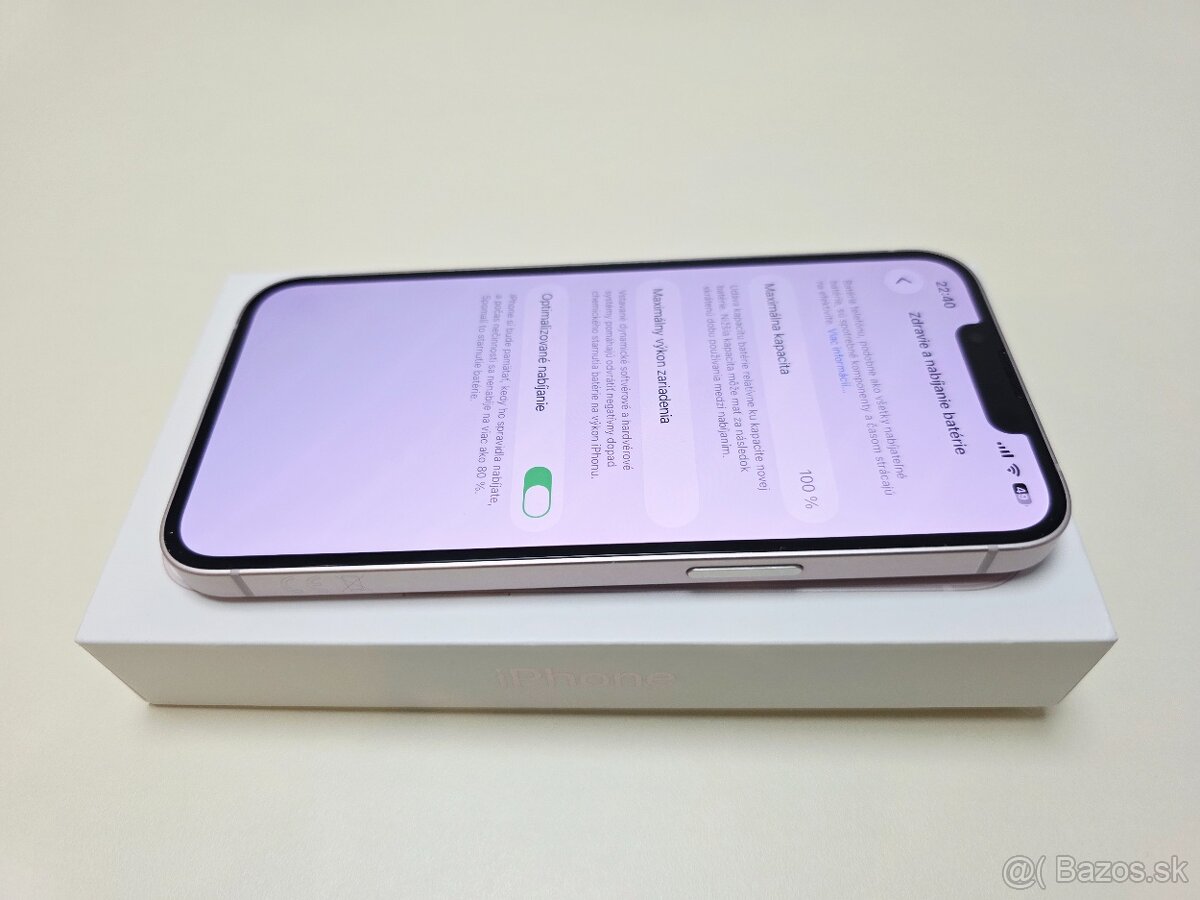 APPLE IPHONE 13 PINK TOP STAV,BATERKA 100% - 6