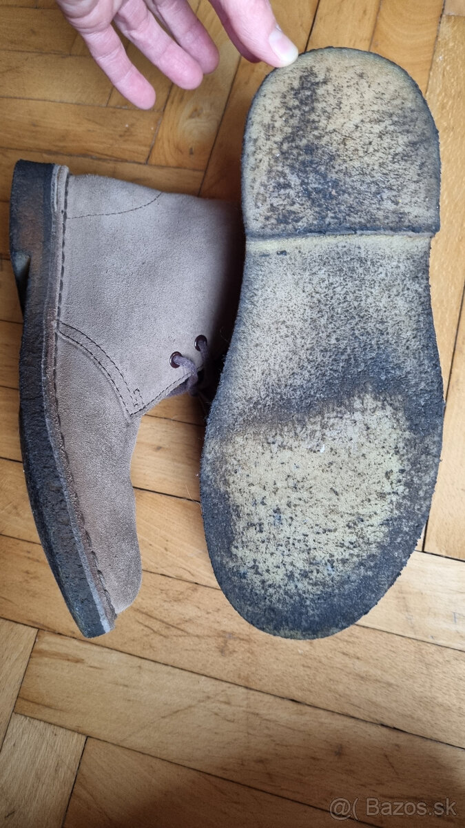 celokožené dámske topánky Clarks Originals Desert Boot 23,5 - 6