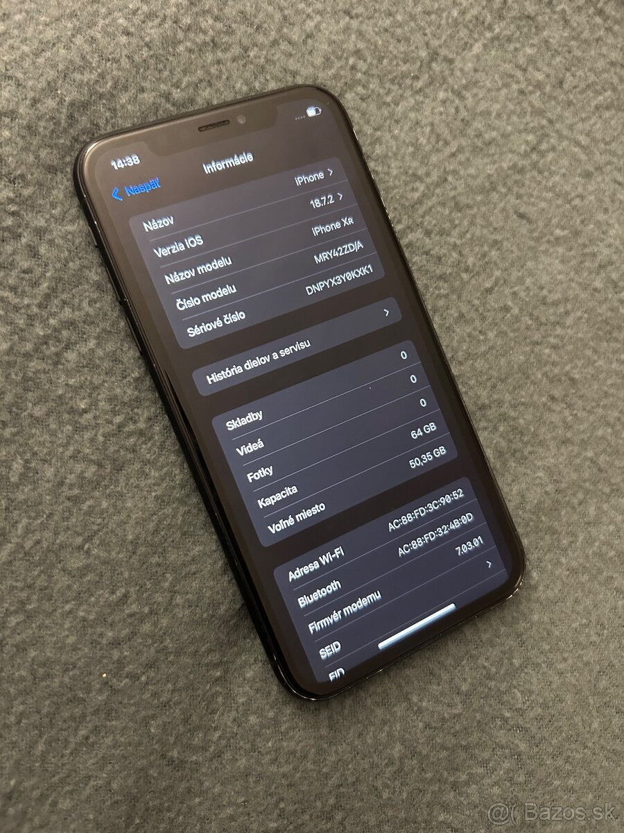iPhone XR 64GB black - 100% batéria - 6