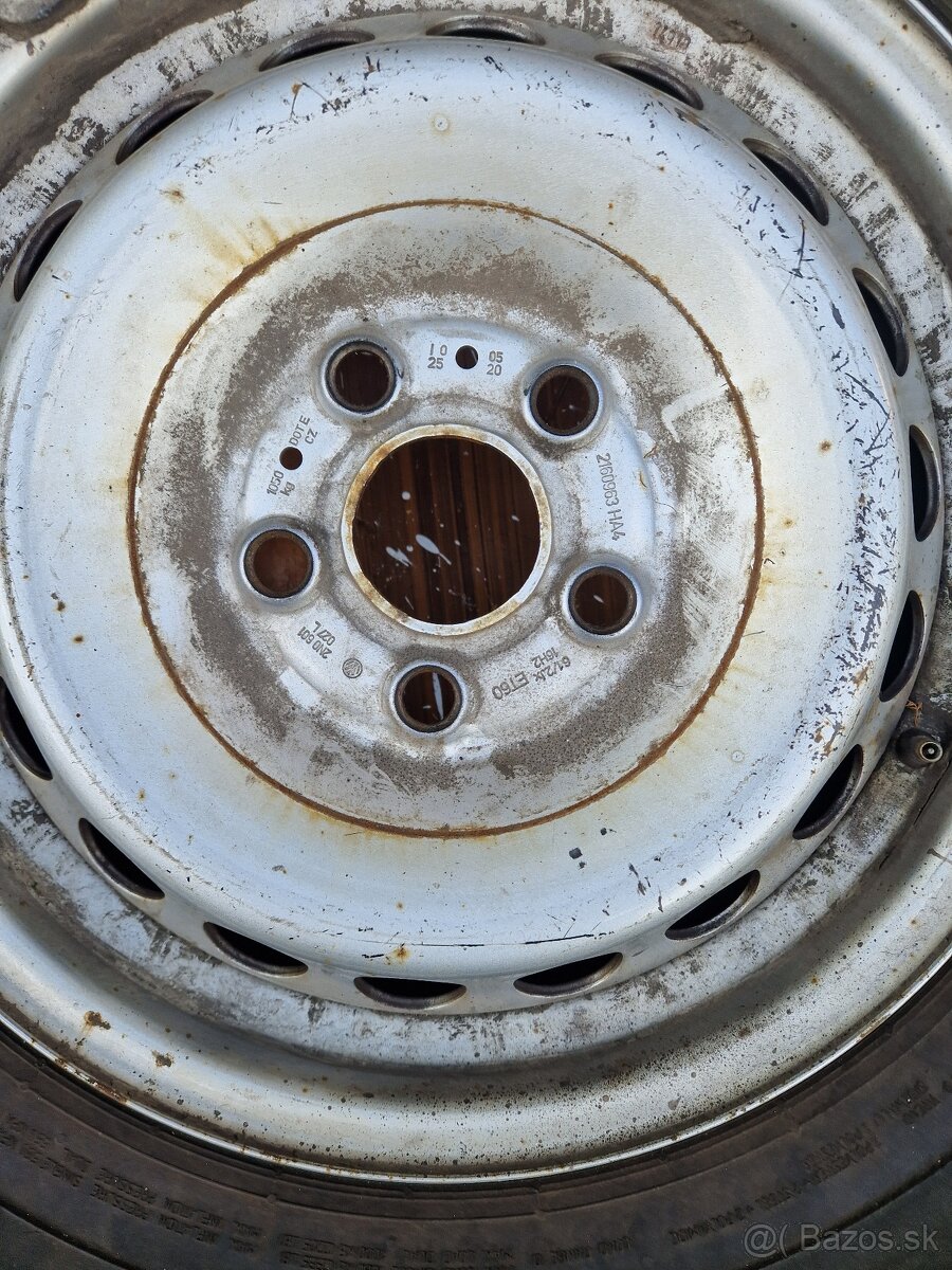 Predám pneumatiky a kolesá 205/75 R16 C 70 psi, 6 1/2Jx16H2 - 6