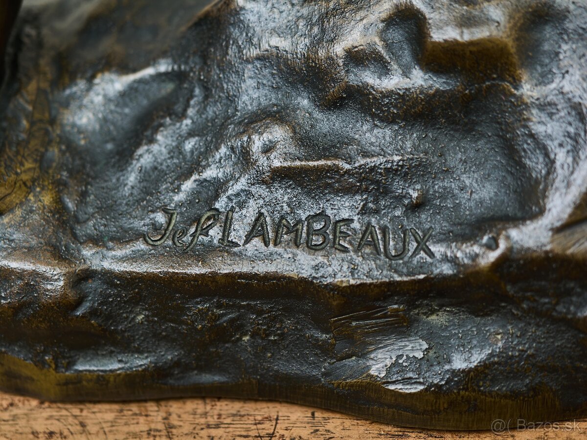 Jef Lambeaux - bronzová socha atléta - 6