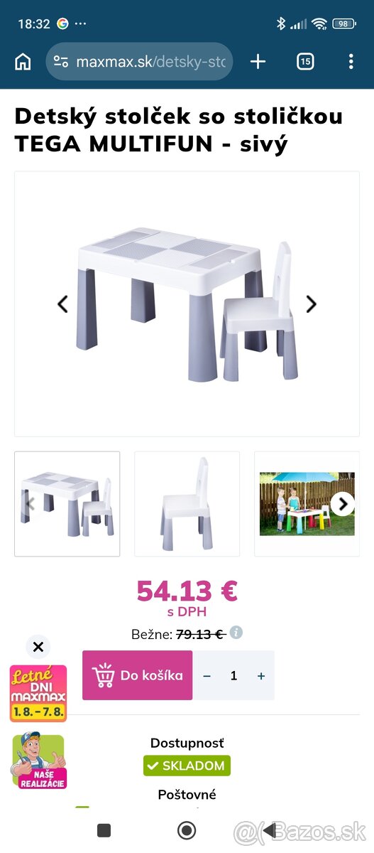stôl lego + stoličky - 6