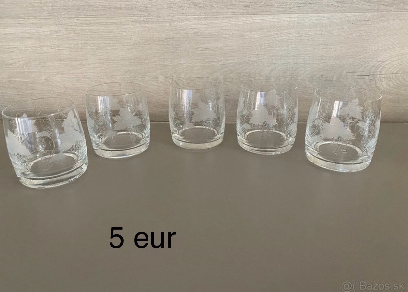 Predám retro poháre, šálky misy, taniere - 6