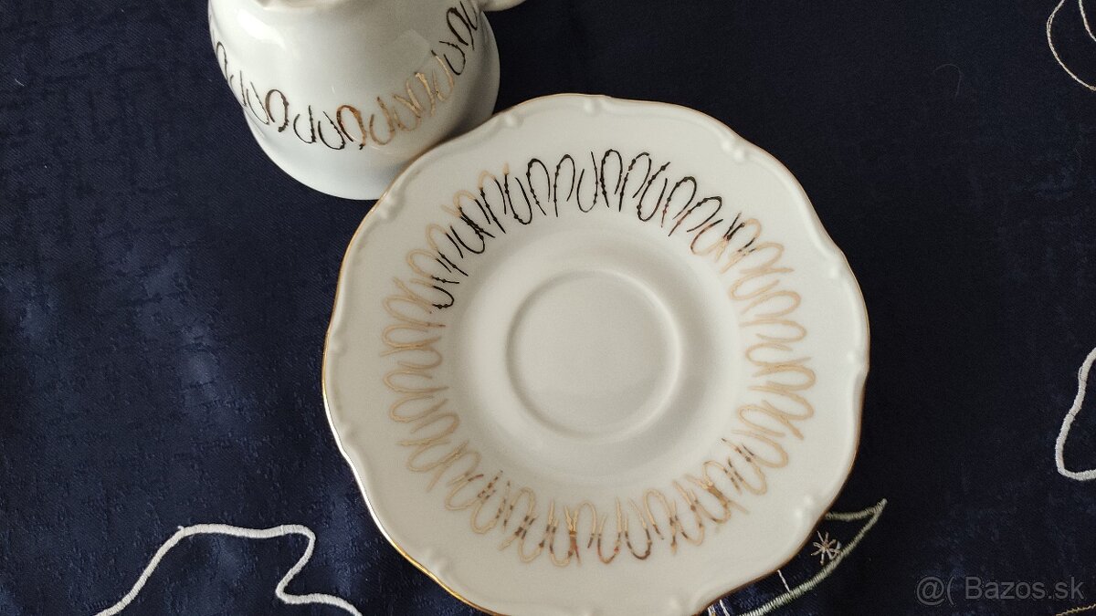 Kávová súprava, šálky Slavkov Czechoslovakia - 6