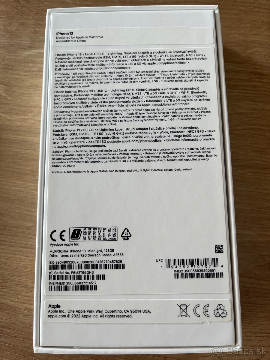 Apple Iphone 13 - 128 gb - 6