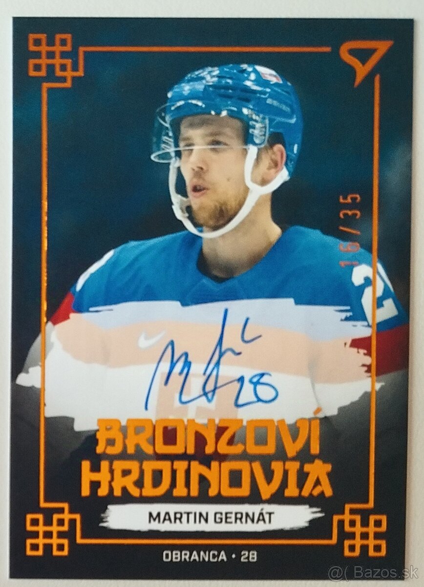 Hokejové kartičky - HS 2022 BRONZOVÍ HRDINOVIA BLACK AUTO/35 - 6