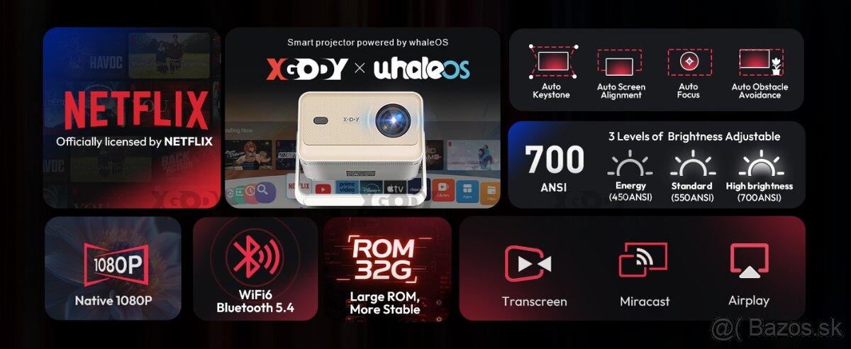 XGODY N6 Pro Netflix Projektor - 6