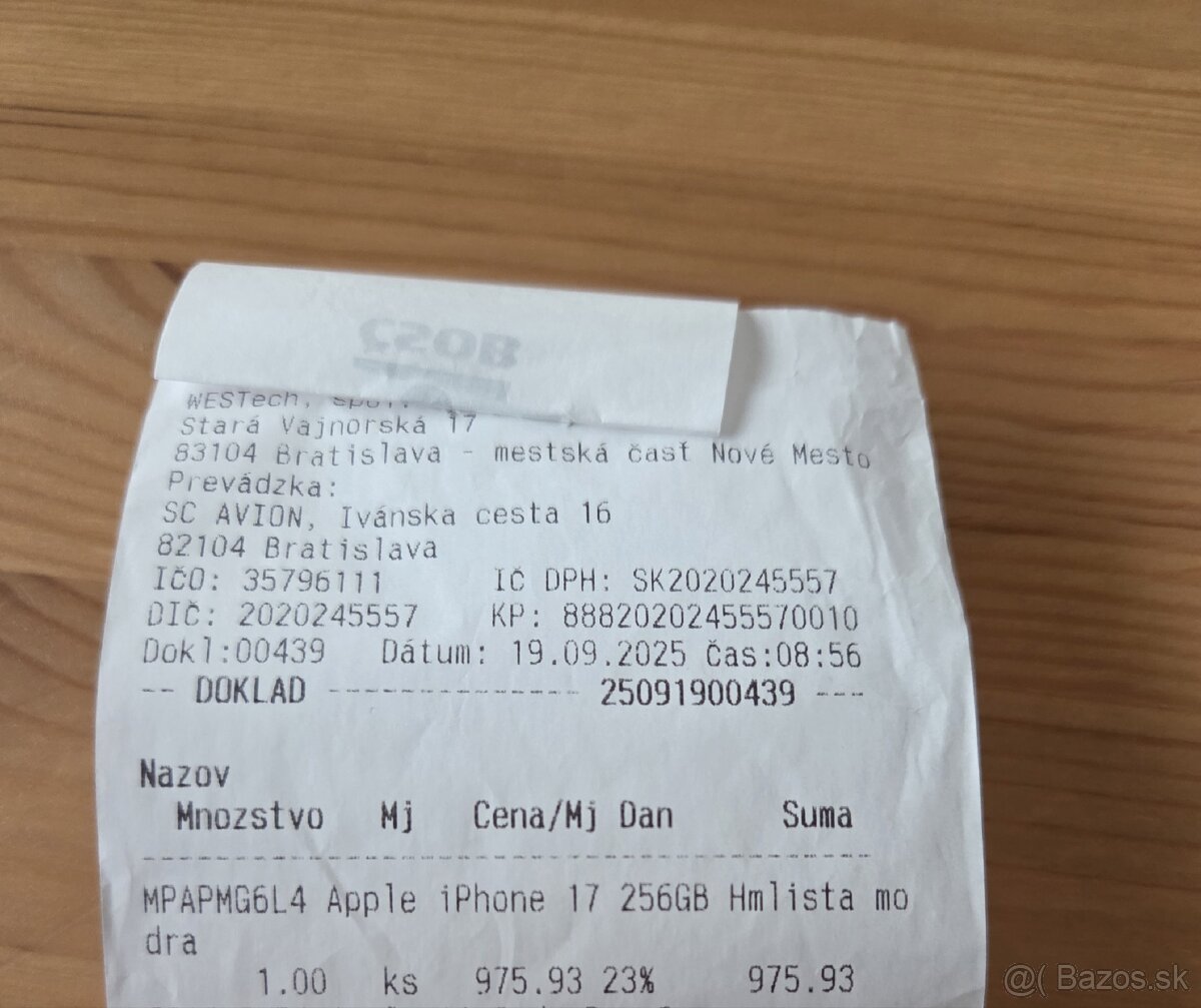 iPhone 17, 256GB - 6