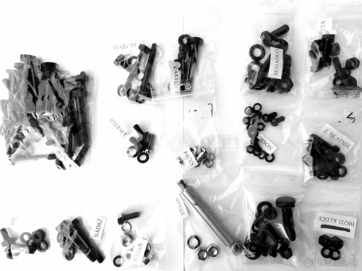 čz 98 , 125 kompletná sada skrutiek - 6