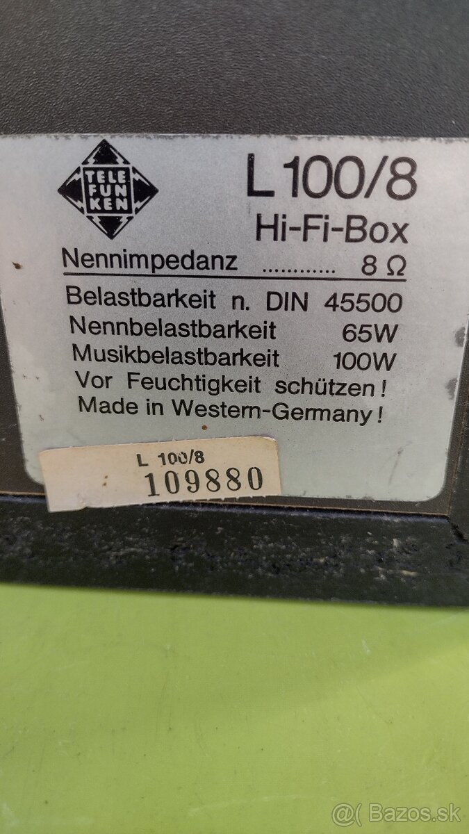Predám Hifi reproduktory Telefunken. - 6
