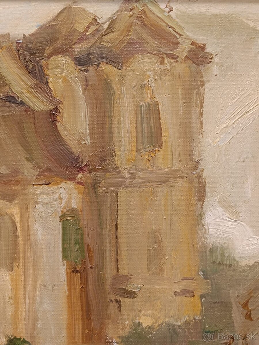 Obraz Jaromír Hynšt, Veselí n Moravou, olej 45x69 - 6