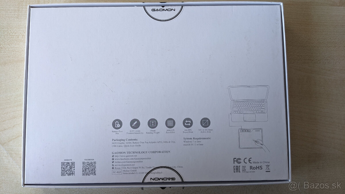 Gaomon S620 grafický tablet - 6
