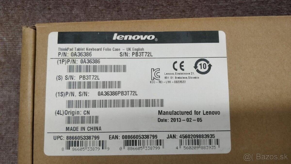 LENOVO ThinkPad Tab 2 Bluetooth klávesnica - 6