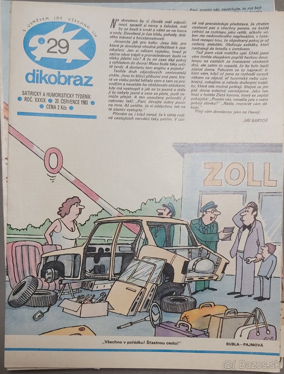PREDÁM DIKOBRAZ KOMPLETNÝ ročník 1983 - 6