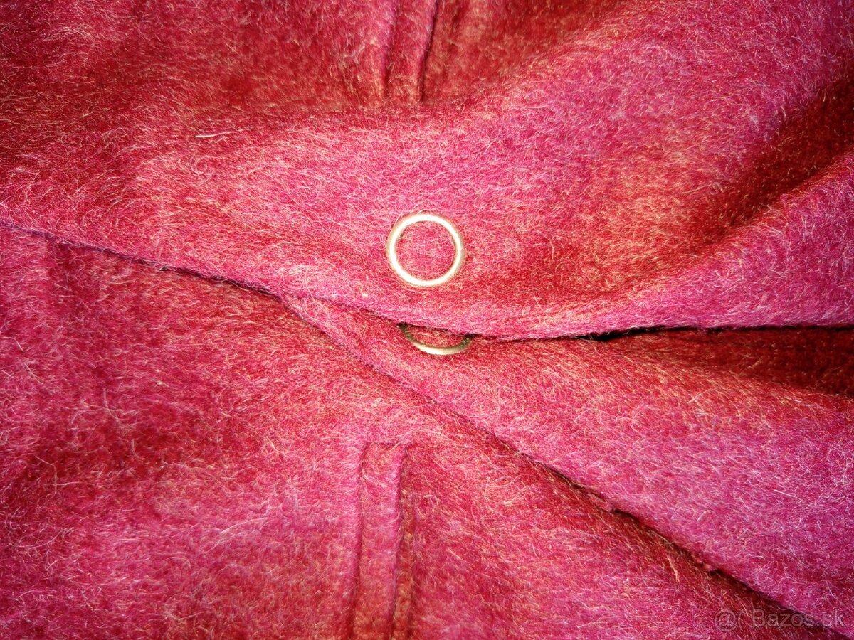 Dámske kabáty zelený a bordová - 6