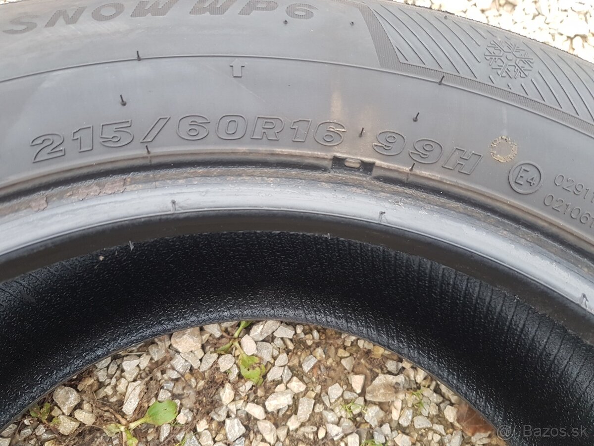 215/60 r16 zimné pneumatiky 2ks Maxxis DOT2023 - 6