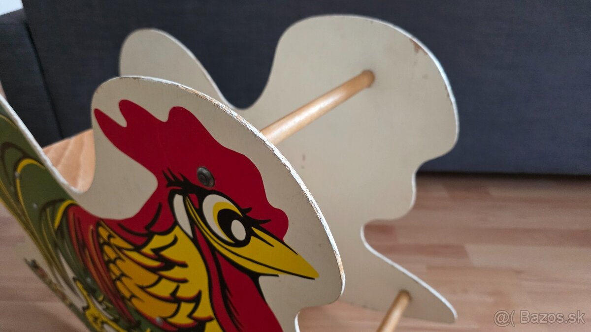 LACNO Retro starý hojdací Kohút sedačka - 6