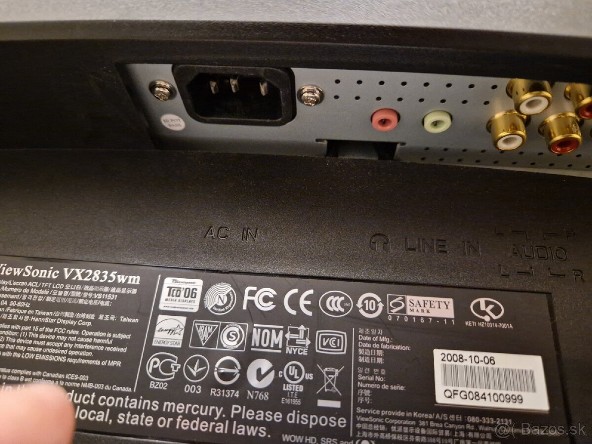 28" LCD Monitor ViewSonic VX2835wm - 6