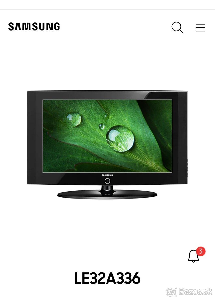 Predám LCD TV Samsung LE32A336J1D - 6