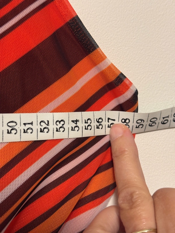 Nové šaty zavinovacie Bonprix oranžovo-hnedé pásikavé - 6