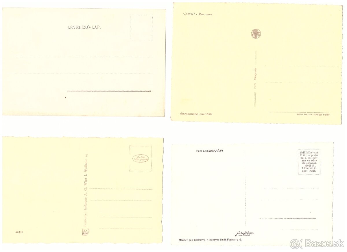 Pohľadnice Európa mix - 6