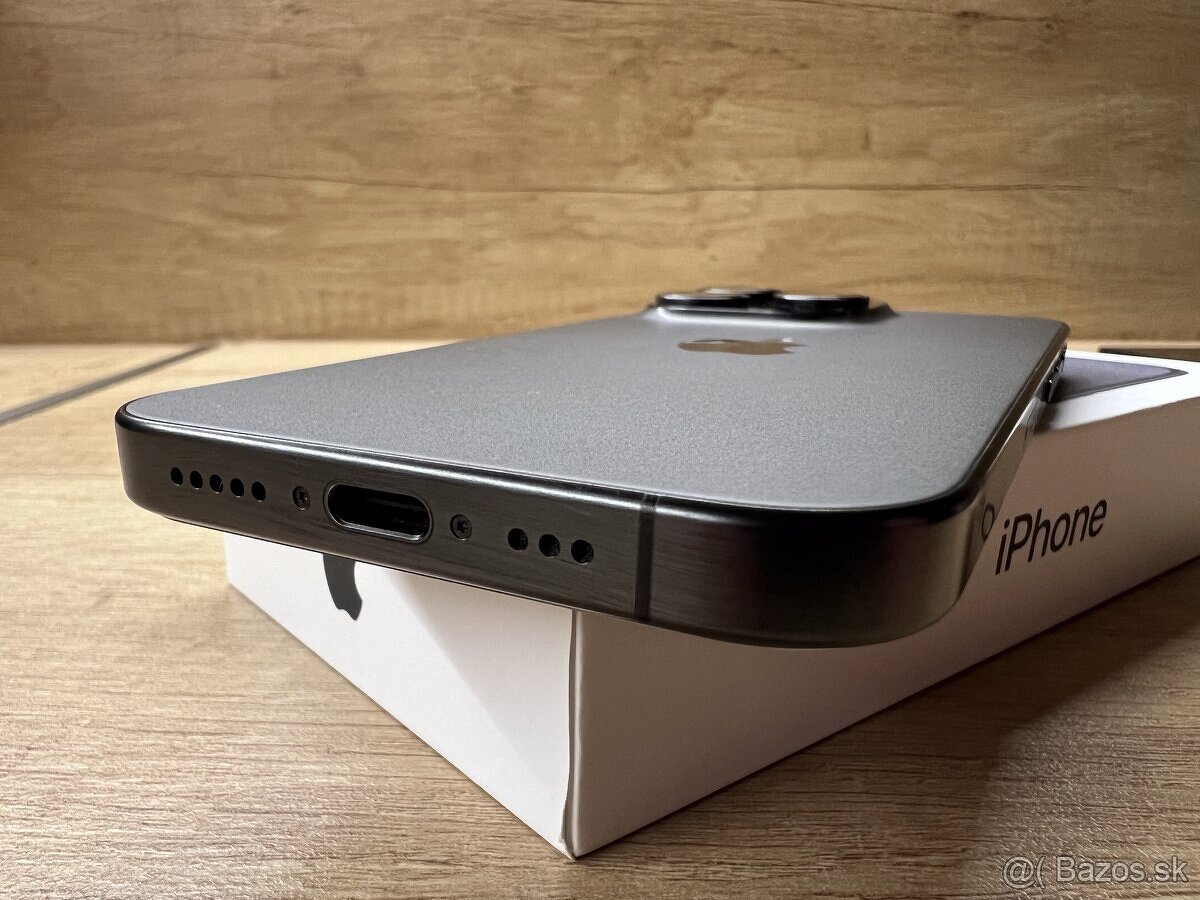 Apple iPhone 15 Pro, 256gb, Black Titanium, PREDÁM, TOP STAV - 6