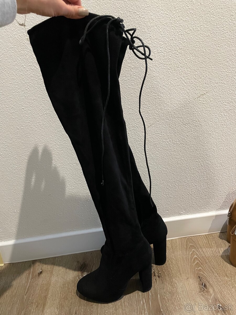 Cizmy nad kolena veľkosť 36 - 6